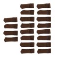 thumbnail image 5 of Protector de patas de silla de 20 piezas, cubiertas de tapas para muebles de mesa, previene arañazos, juego de almohadillas de suelo de punto gruesas sin ruido, color marrón, 5 of 5