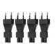 thumbnail image 1 of 4 piezas Enchufe europeo macho a IEC320 C5 Adaptador de corriente 2,5 A 250 V Plug and Play Enchufe europeo 100‑250 V, 1 of 10