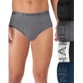 thumbnail image 6 of Hanes Ultimate Men's Underwear Briefs Pack - 4-Pack - Cotton-Stretch - Moisture-Wicking Black/Blue/Gray L, 6 of 8
