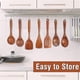 thumbnail image 4 of Teak Wooden Cooking Utensils Set 9-Piece with Utensil Holder, Heat-Resistant Spatulas & Spoon Rest for Kitchen, 4 of 5