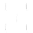 thumbnail image 3 of Youkk Model Railway Lamp for Micro-Landscape Props LED Metal Lamppost Decoration Ladder Streetlights Architectural Sand Accessories Silver（Warm Light） 5Set, 3 of 6