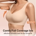 thumbnail image 7 of Afdoent Bras for Women Comfortable Seamless Full Coverage Bra for Women Wireless Bras with Soft Support Regular Plus Size, 7 of 7