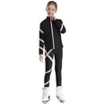 thumbnail image 3 of CHICTRY Girls Teens 2Pcs Sports Suit Gym Workout Outfit Long Sleeve Sparkle Rhinestone Coat with Leggings Activewear Pink 8, 3 of 7