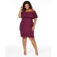 thumbnail image 1 of BCX Womens Juniors Plus Off-the-Shoulder Shift Dress, 1 of 1