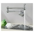thumbnail image 2 of Brass Kitchen Faucet Brushed Gold Sing Cold Kitchen Sink Water Tap Single Handle Mixer Tap 360 Rotation Wall Mounted ,Easy to Install, 2 of 7