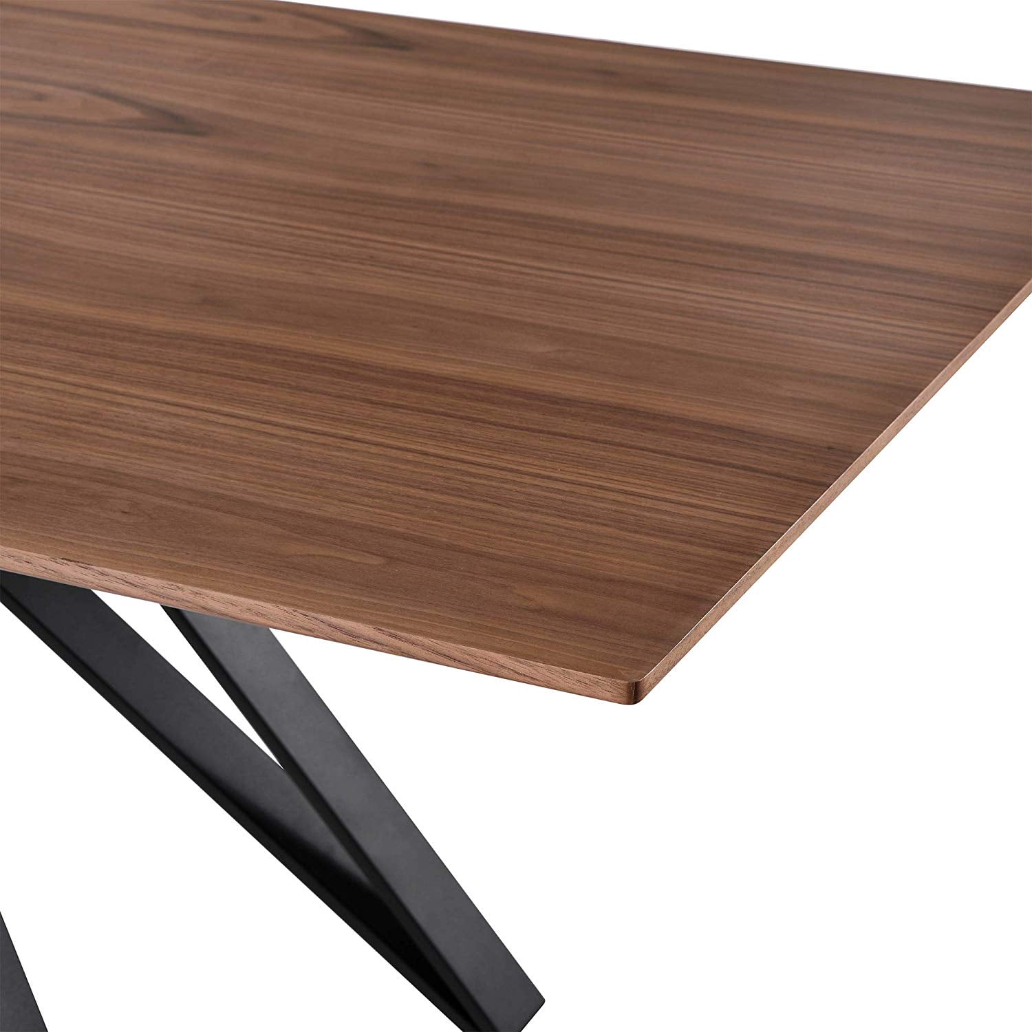 Wade Mid-Century Walnut Wood 5-Piece Dining Set