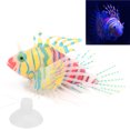 thumbnail image 3 of Pescado Falso, Pescado Artificial Efecto de Pescado Falso Decoración Del Acuario Flotante Natación Luminoso Pescado Con Taza de Succión para la decoración de la Caja de, 3 of 7