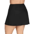 thumbnail image 3 of Island Escape BLACK Plus Size Tummy-Control Swim Skirt, US 24W, 3 of 5