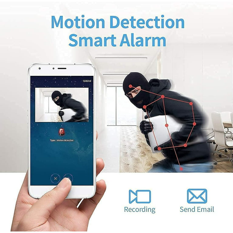 Mini WiFi Hidden Cameras with Audio and Video Live Feed,with Cell