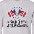 thumbnail image 4 of Inktastic Military Proud of Veteran Grandpa Long Sleeve Youth T-Shirt, 4 of 5