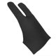 thumbnail image 1 of Artist Glove for Drawing Black 2 Finger Anti-fouling Painting Digital Tablet, 1 of 5