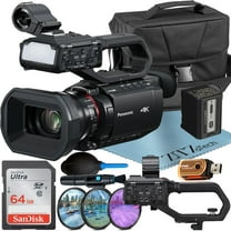 Panasonic HC-X2100 Camcorder UHD 4K with 64GB SanDisk Memory Card Case 3 Pieces Filter Kit ZeeTech Accessory Bundle