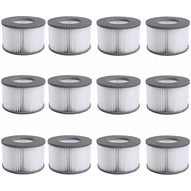Hot Tub Filters for Mspa Filter, Spa Filter for MSpa Inflatable Pools Filter Cartridge 2 Layers of Fiber Filtration for Mspa Swimming Pool Cleaning and Maintenance, Crystal Clear Water Flow