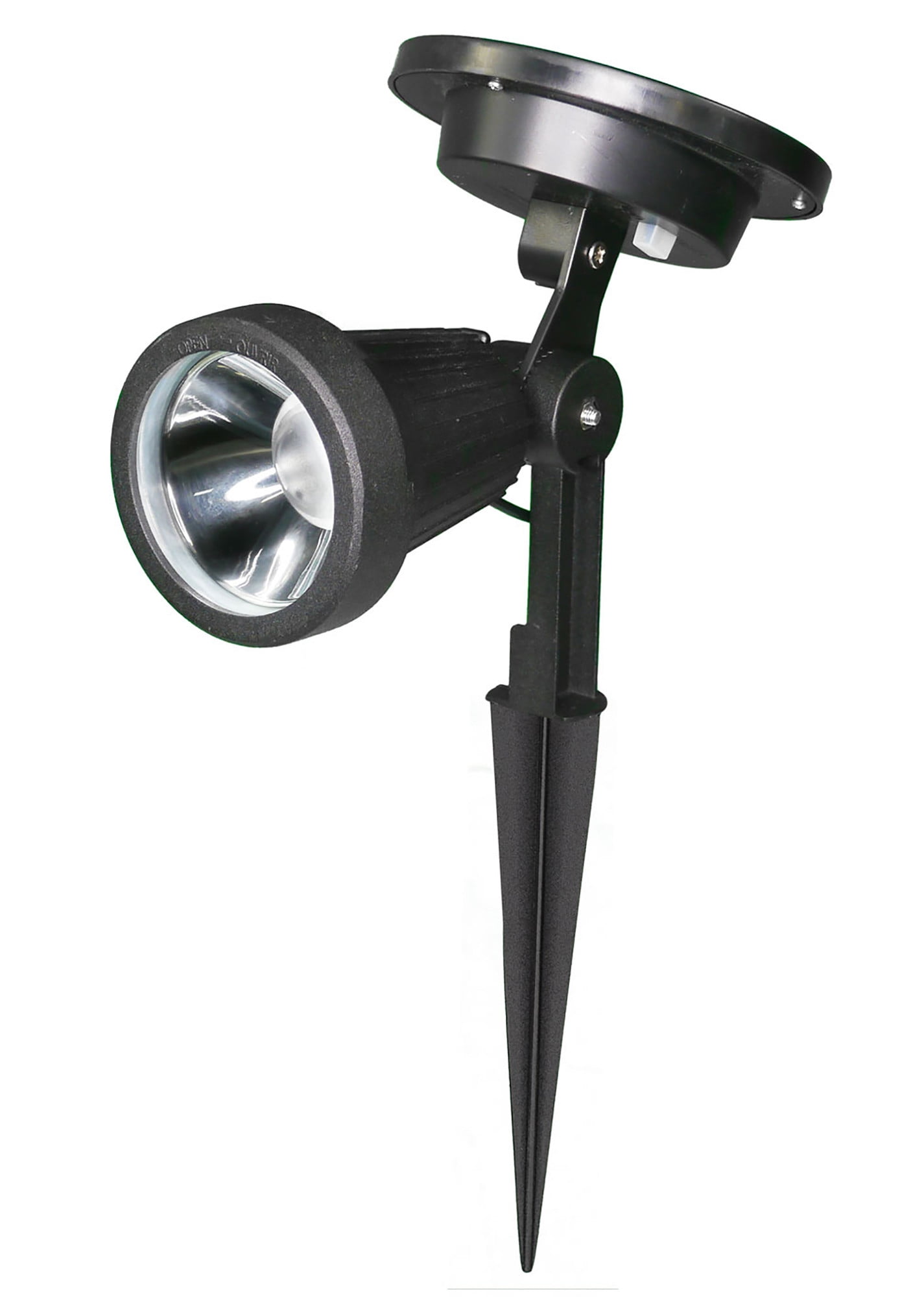 Classy Caps Pl427 Solar Led Spotlight / Accent Light Black Walmart