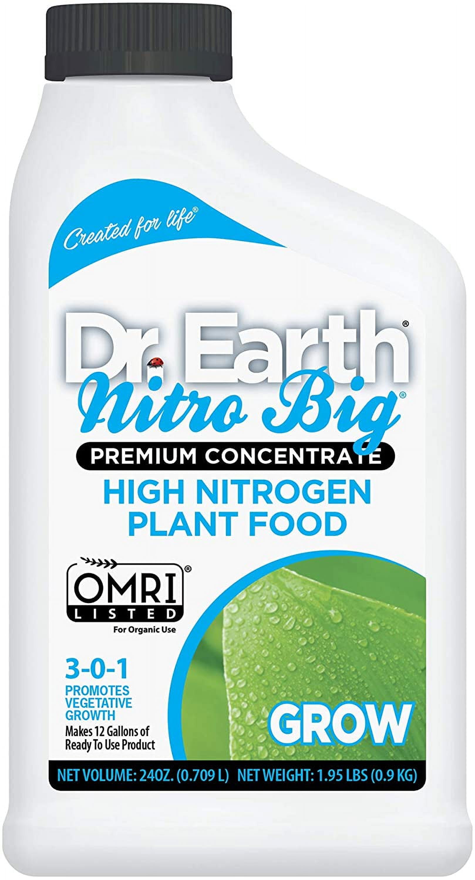 Dr. Earth Nitro Big Plant Food Concentrate 3-0-1 24oz