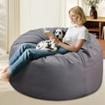 thumbnail image 5 of Nextay 4FT Bean Bag Chair for Adults, Oversized Memory Foam Beanbag with Washable Cover, Soft Comfy Lounge Chair for Living Room, Bedroom, Dorm, 5 of 9