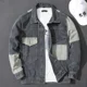 thumbnail image 5 of Chaqueta vaquera azul con botones de empalme para otoño, abrigo vaquero para hombre, ropa de moda G Original de Corea, talla grande, holgada, de lujo, LS, 5 of 5