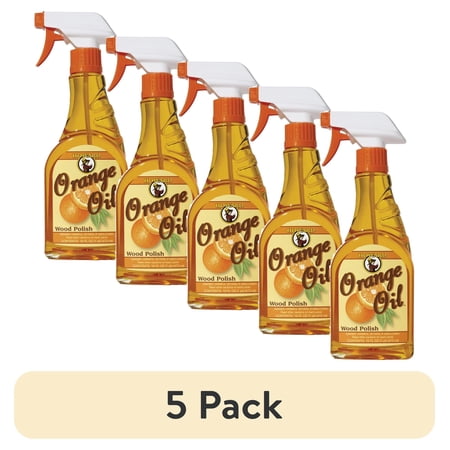 (5 pack) Howard Products ORS016 Orange Oil Wood Polish 16 oz