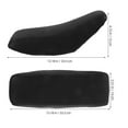 thumbnail image 2 of OULII 2Pcs Wide Atv Saddle Seat Cover Black for Motorcycle Rear Seat Cushion Durable and Comfortable Riding, 2 of 8