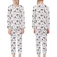 thumbnail image 4 of DISNIMO Football Star Pajama Set Girls Size 8 Pajama Sets Kids Girls Size 3-4 Boys Pajamas 2 Piece Night Pjs for Kids Girls Cute Pj Set Pants Soft Kids Long Sleeve Sleepwear, 4 of 7