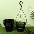 thumbnail image 2 of 5 Sets Hanging Flower Pots Plastic Planters Household Orchid Planting Pots Balcony Decorations, 2 of 5