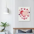 thumbnail image 4 of Fenyluxe  Valentine's Day Wall Art Prints Pink Heart Love Posters Sweet Watercolor Canvas Art Painting Romantic Posters for Valentines Wedding Home Room Gallery Decor 12x16 in, 4 of 5