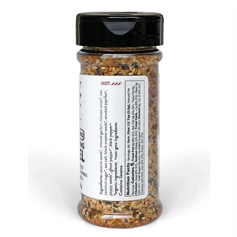 All Purpose Seasoning, Everything Bagel with Sesame Seed, Onion, Garlic Salt  and Poppy Seed, 4.8 oz (