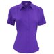 thumbnail image 1 of Henbury- Camisa de trabajo de manga corta transpirable antibacterias para mujer (Púrpura), 1 of 1