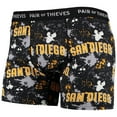 thumbnail image 4 of Men's Pair of Thieves Black San Diego Padres Super Fit 2-Pack Boxer Briefs Set, 4 of 5