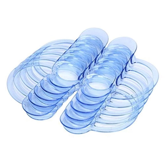 XIRQI 20 Pcs Dental Cheek Retractor Mouth Opener,Mouth Openers for Speak Out Game,Standard Dental Mouth Opener- Cheek and Lip Retractor,Standard Size Clear Blue Mouth Opener-Clear Blue