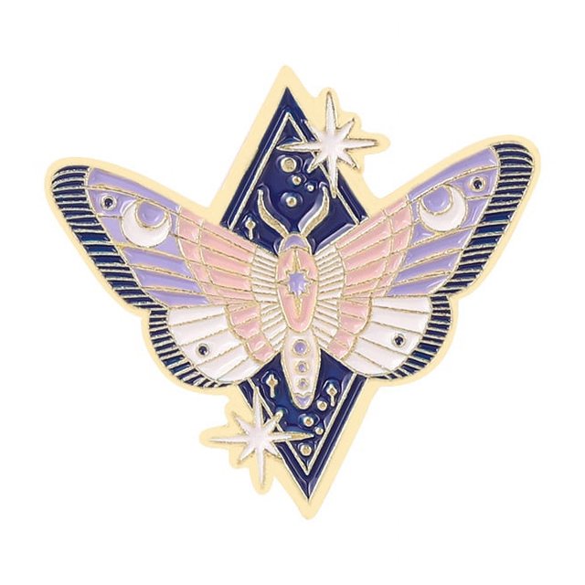 Broche de serie animal creativo, diseño exquisito, conjunto de piezas de mariposa luminosas de dibujos animados, accesorios de insignia