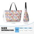 thumbnail image 4 of Honeii Floral Ditsy for Tote Bag with Adjustable Strap,Beach Bag, Waterproof Sandproof Beach Tote Bag, Large Capacity Foldable Beach Bags, 4 of 7
