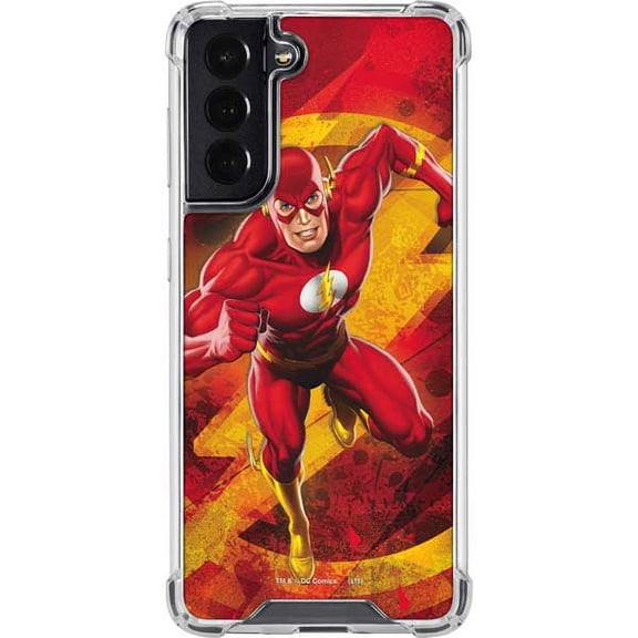 Skinit DC Comics Ripped Flash Galaxy S22 Clear Case
