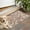 Beige Floral and, variant on Beige Boho Bohemia Rainbows Hearts Pattern Door Rugs,Washable Non Slip Door Mats Indoor,Decorative Door Mats,Entry Mat Indoor for Entrance,Bedroom,Kitchen,Bathroom,17"x30"