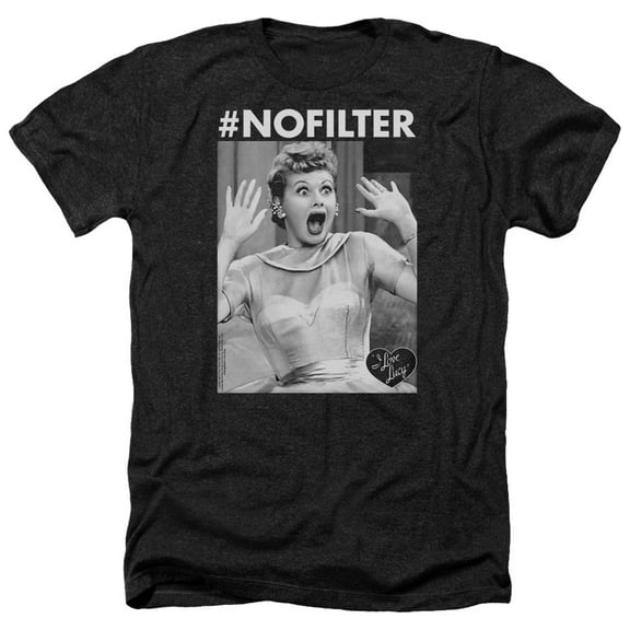 I Love Lucy - No Filter - Heather Short Sleeve Shirt - Small