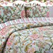 thumbnail image 5 of Cozy Line Home Fashions Courtepointe Réversible en Coton 100 % à Motif Floral Rouge et Blanc en Floraison, Ensemble de Literie Couvre-Lit (Vert Camellia, Grand Lit - 3 Pcs), 5 of 5