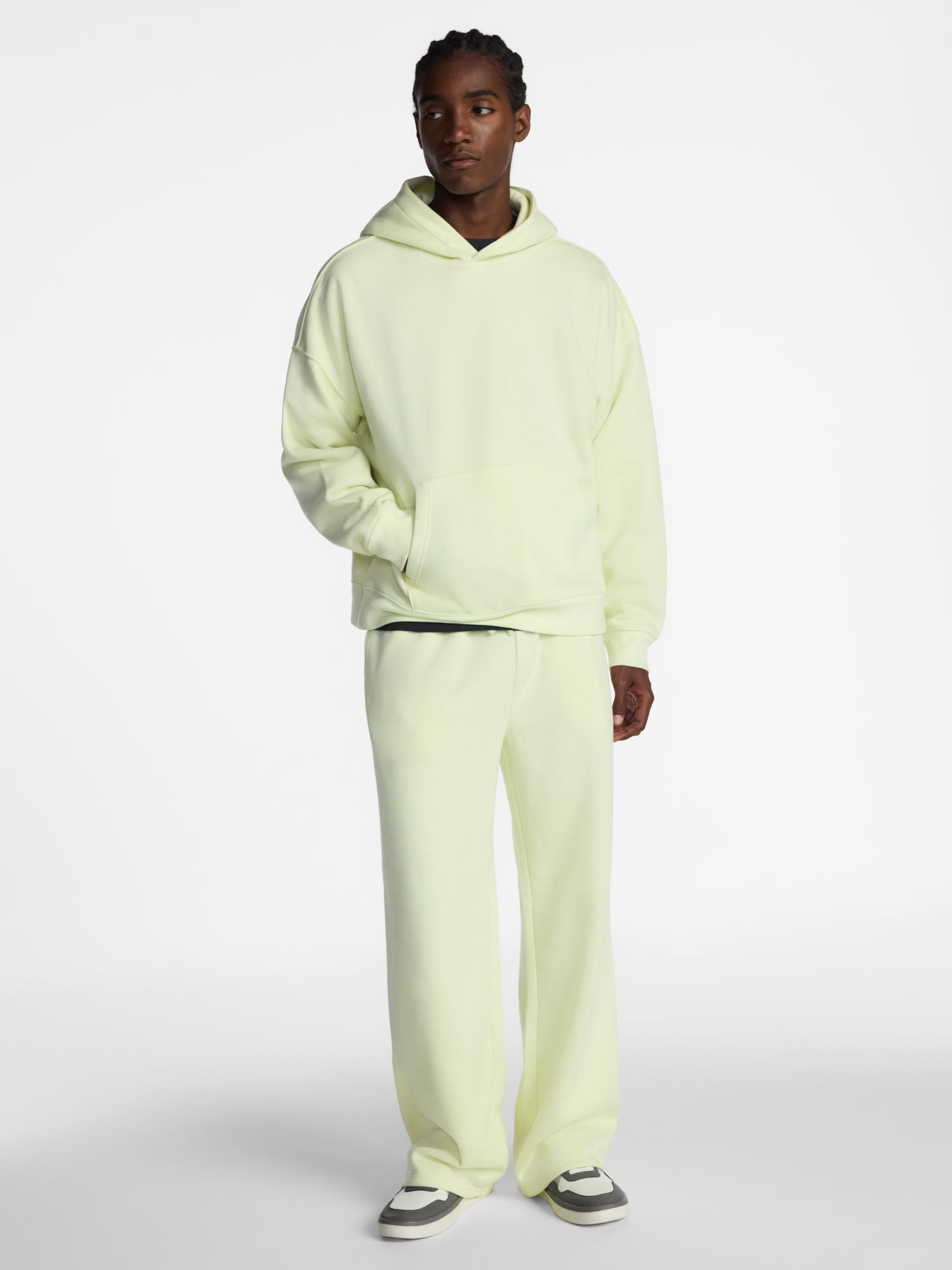 No Boundaries Fleece Open Hem Sweatpants, Men's XS-5XB