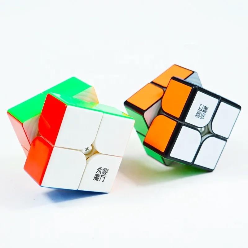 YJ Yupo V2 M 2x2 Magnetic Stickerless Speed Magic Cube Education Toy for Kids. 