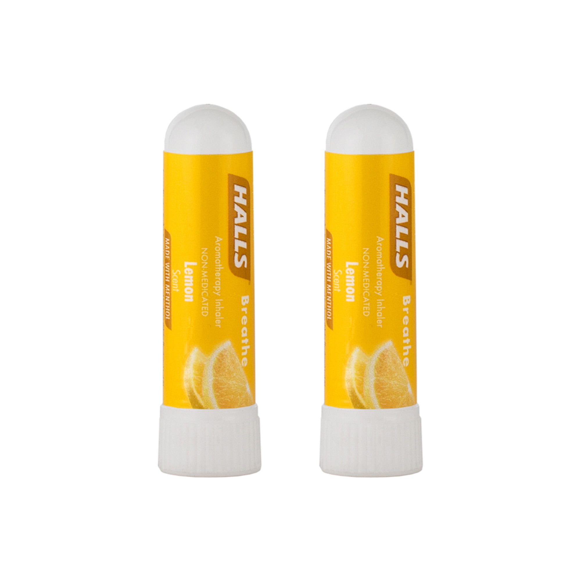 HALLS Essential Oil Lemon Aromatherapy Inhaler 2 Pack
