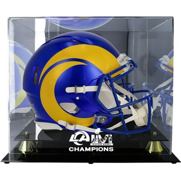 Los Angeles Rams Super Bowl LVI Champions Golden Classic Helmet Display Case