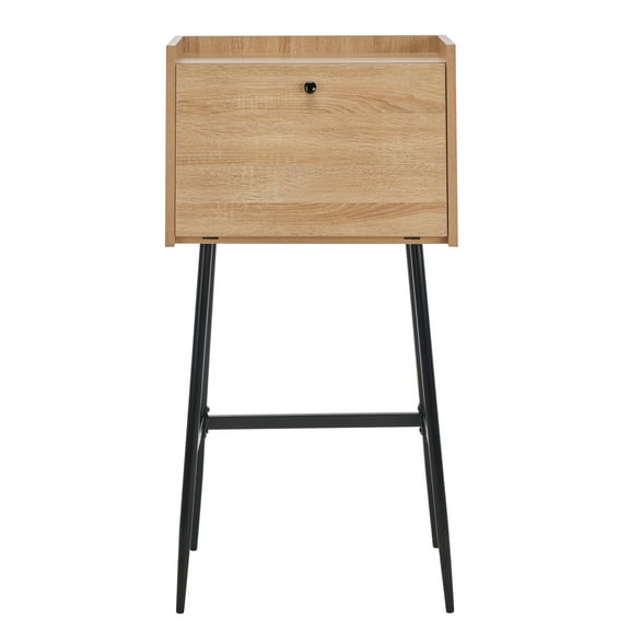 SAFAVIEH xander Modern Secretary Writing Desk, Natural/Black