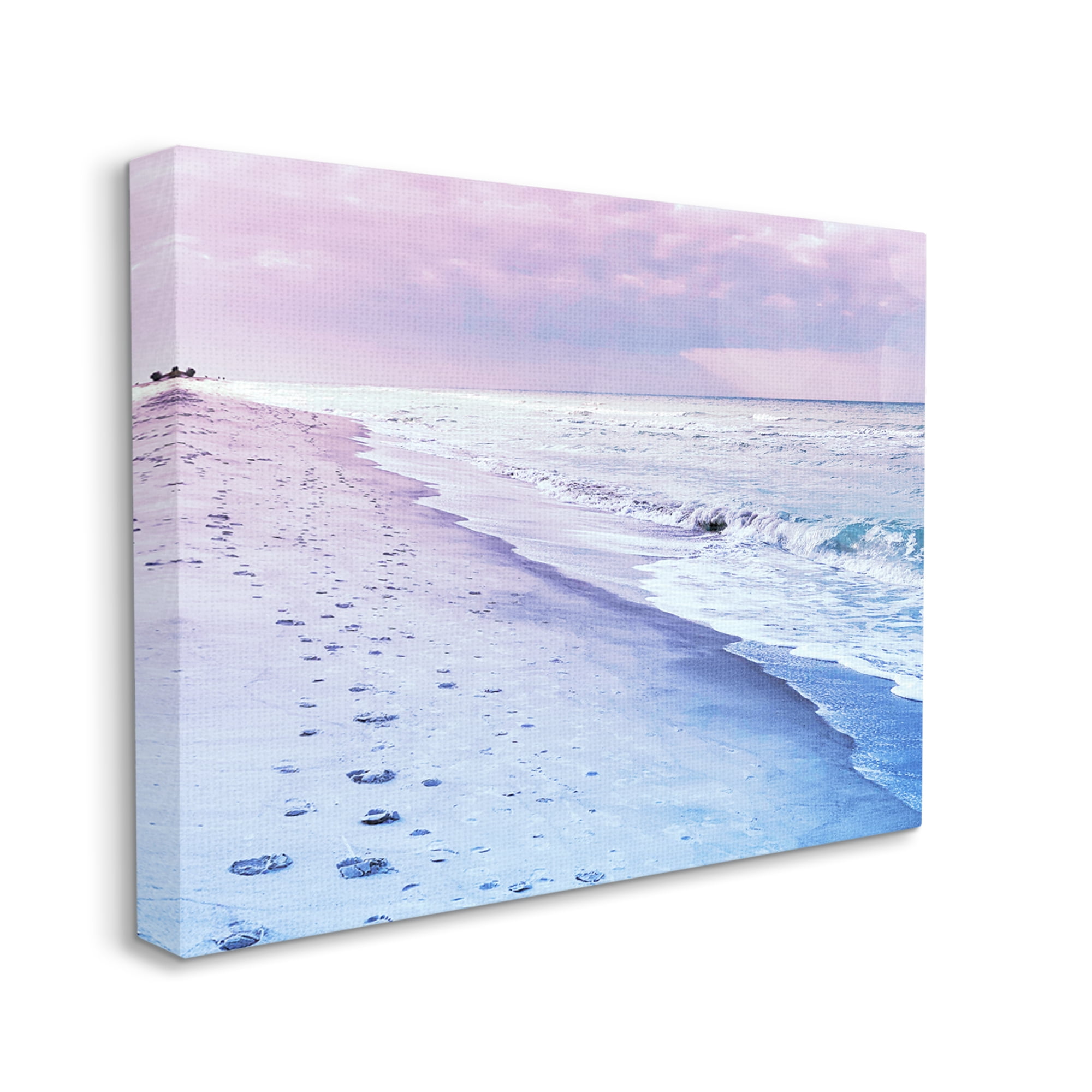 Stupell Industries Dawn Break Shoreline Nature Photography Gallery Wrapped Canvas Print Wall Art, 48 x 36