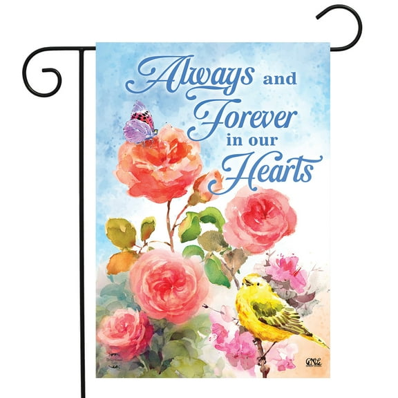 Briarwood Lane Always and Forever Flowers Bereavement Garden Flag