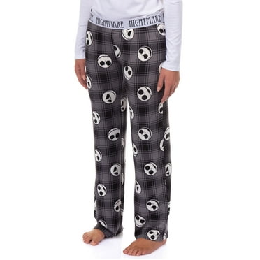 Nightmare Before Christmas Pajamas Women's Jack Skellington Plaid Lounge Pants Sleep Bottoms