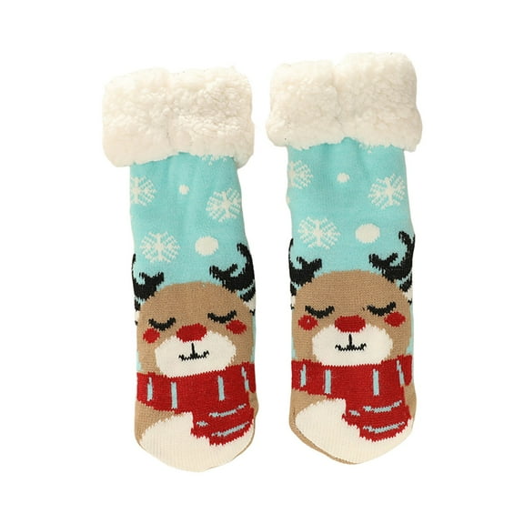 GILIGEGE Women Slipper Socks Winter Thick Fuzzy Warm Cozy Soft Sherpa Lined Socks Non Slip with Grippers Fuzzy Socks for Women - Warm Indoor Winter Furry Socks for Christmas Holidays Gifts