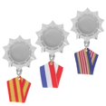 thumbnail image 2 of 3pcs Alloy Memorial Brooch Medals for Soldier Gatherings, School Competitions, and Event Party Favors Random Styles, 2 of 5