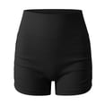thumbnail image 4 of WPPGONE Legging Shorts for Women High Waisted Pleated Butt Lifting Skinny Fit Stretchy Comfortable Bottoms Yoga Sports Gym Athletic Shorts, 4 of 5