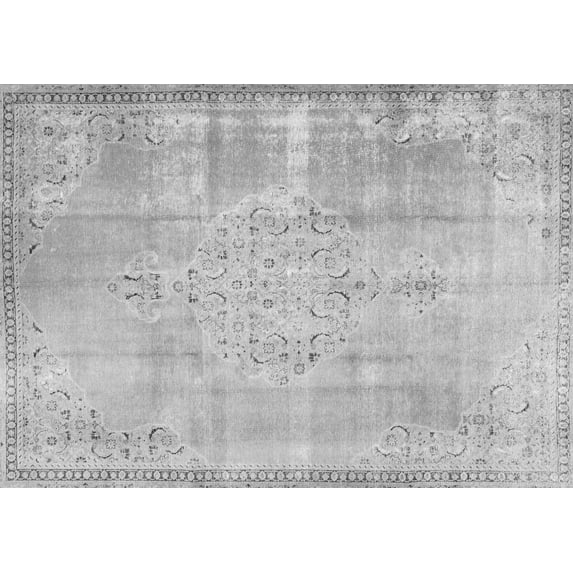 Ahgly Company Indoor Rectangle Persian Gray Traditional Area Rugs, 8' x 10'