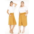 thumbnail image 2 of Stretch Is Comfort Women's and Plus Size Stretch (Rayon) Cropped Gaucho with Pockets| Small- 5x, 2 of 6
