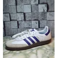 thumbnail image 3 of Adi-das Originals Samba ADV White Purple Men's 9.5 Casual Lifestyle Shoes IE6613, 3 of 6